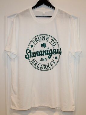 Prone to Shenanigans and Malarkey T-shirt (men’s 2XL) (NWOT)
